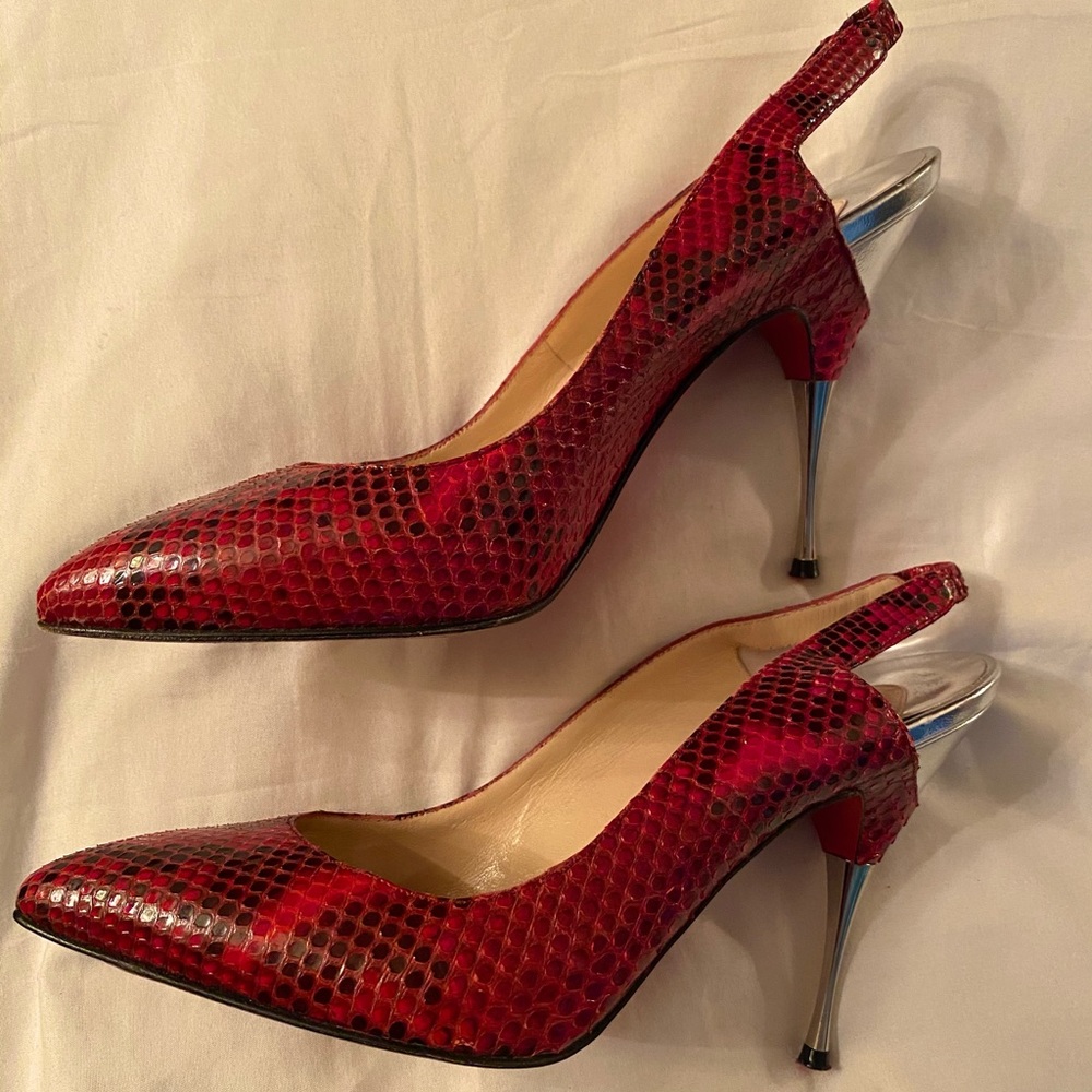 Christian louboutin snake skin “Twist to chat” - Picture 6 of 12